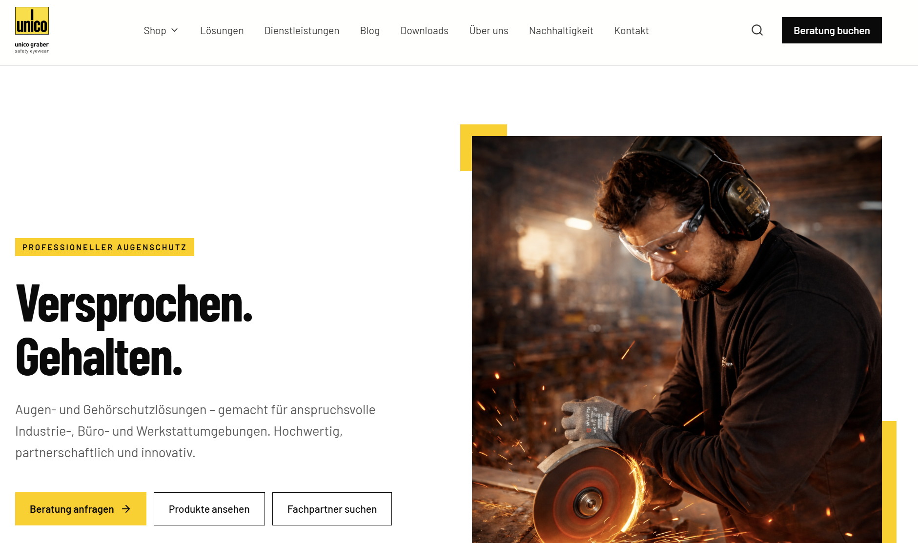 Neue Website von Unico Graber online: Mehr Wissen, mehr Service, mehr Augenschutz